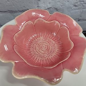 Pink Floral Rose Shaped Bowl 🌹 🔥